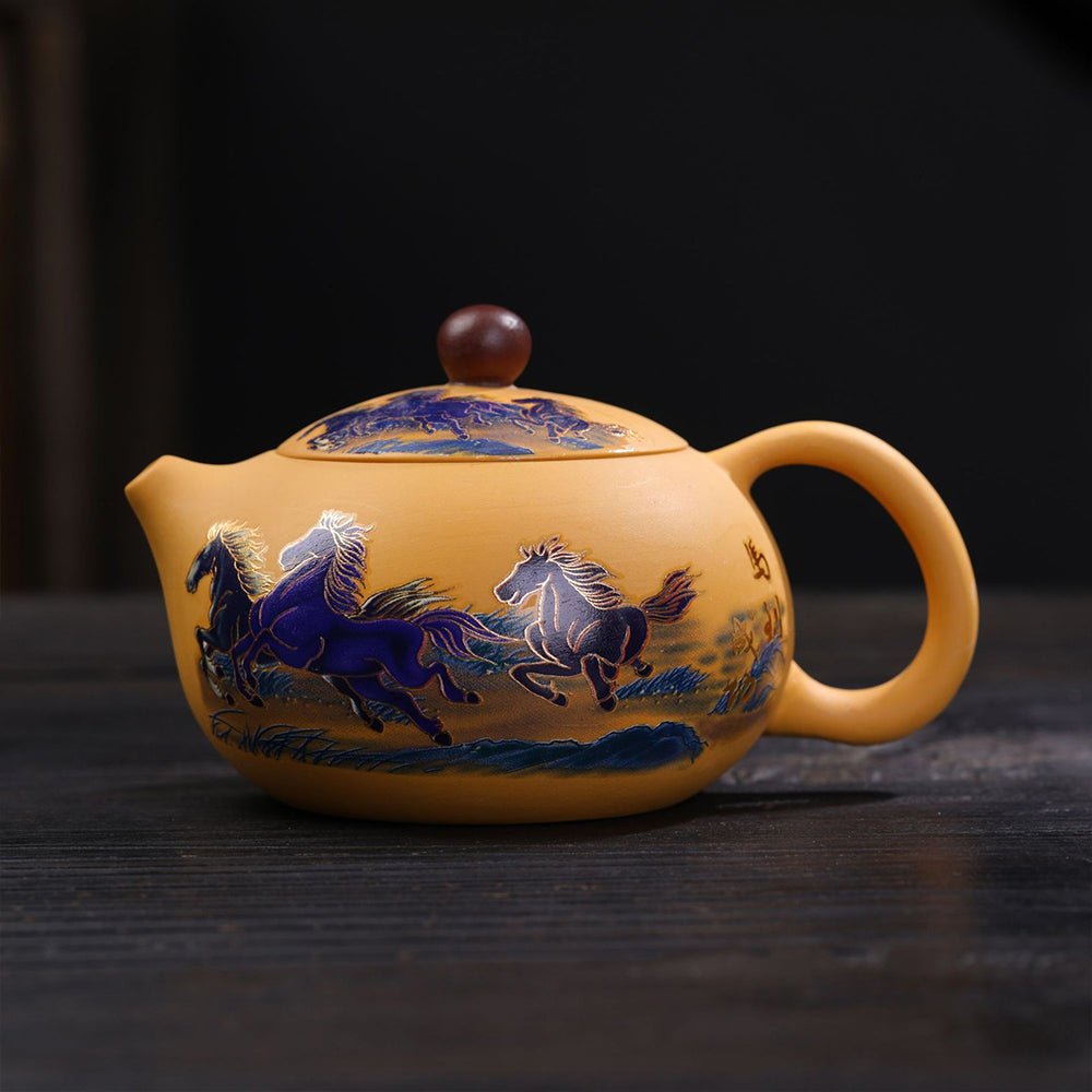馬到成功紫砂變色茶具套組 - 細節圖|BRAVOMART