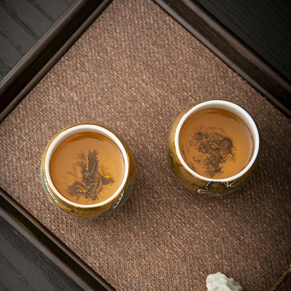 鎏金茶杯龍鳳對杯禮盒 - 使用情境|BRAVOMART