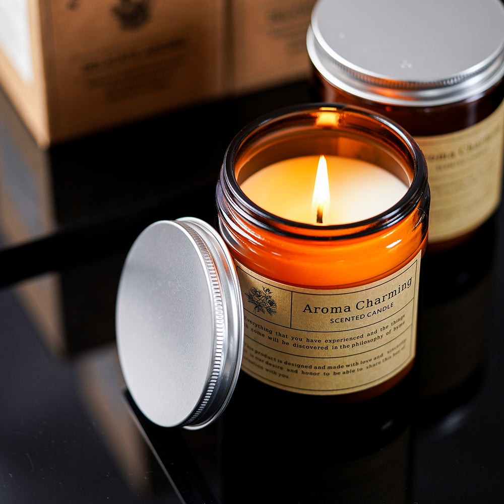 馥郁之光香氛蠟燭 大豆蠟 - 配色展示|BRAVOMART