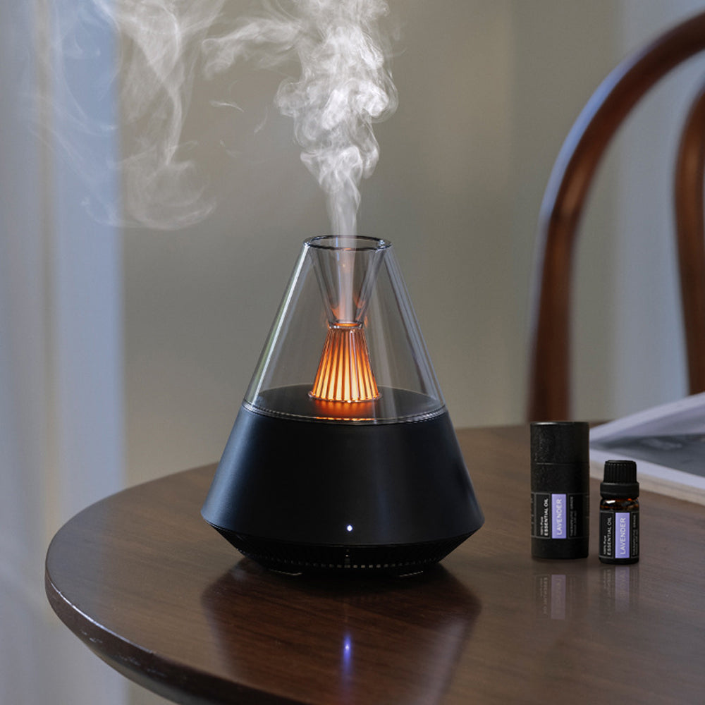 1+1組合 火山造型精油香薰機 加贈香氛精油10ML