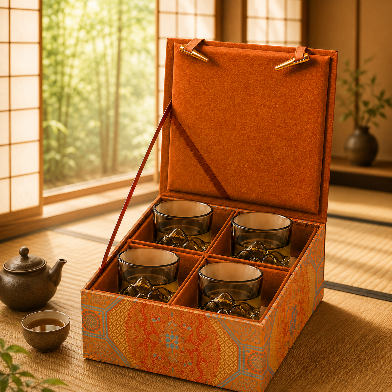 遠山茶杯品茗杯 130ml -4入組