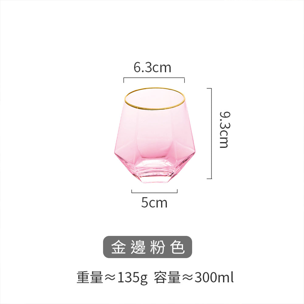 六棱鑽石彩色玻璃杯 - 展示圖14|BRAVOMART