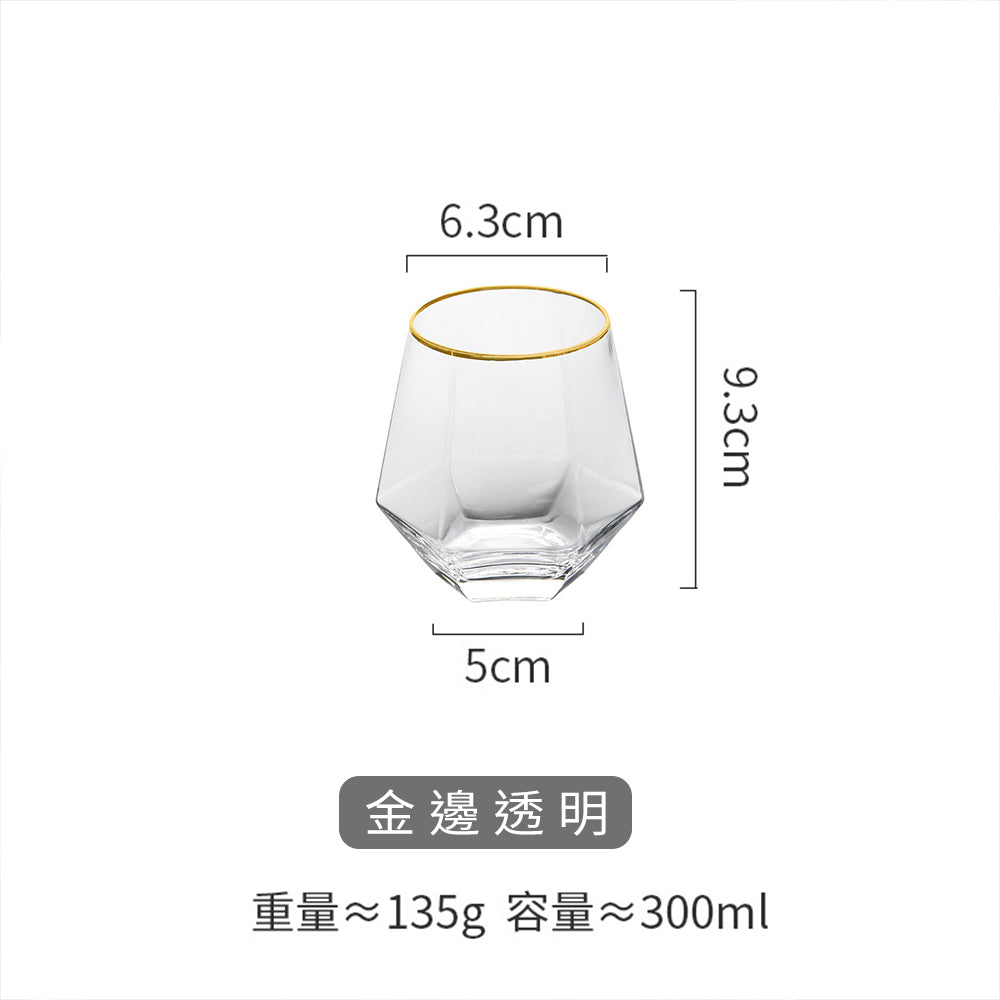 六棱鑽石彩色玻璃杯 - 展示圖12|BRAVOMART