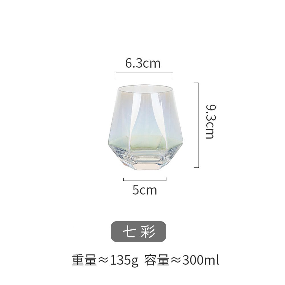 六棱鑽石彩色玻璃杯 - 展示圖10|BRAVOMART
