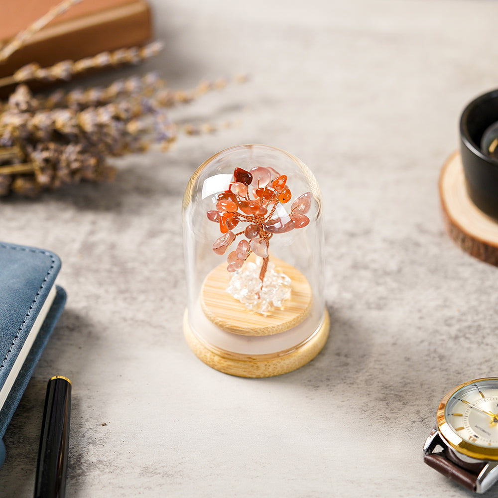 紅瑪瑙開運招財水晶樹 - mini - 使用情境|BRAVOMART