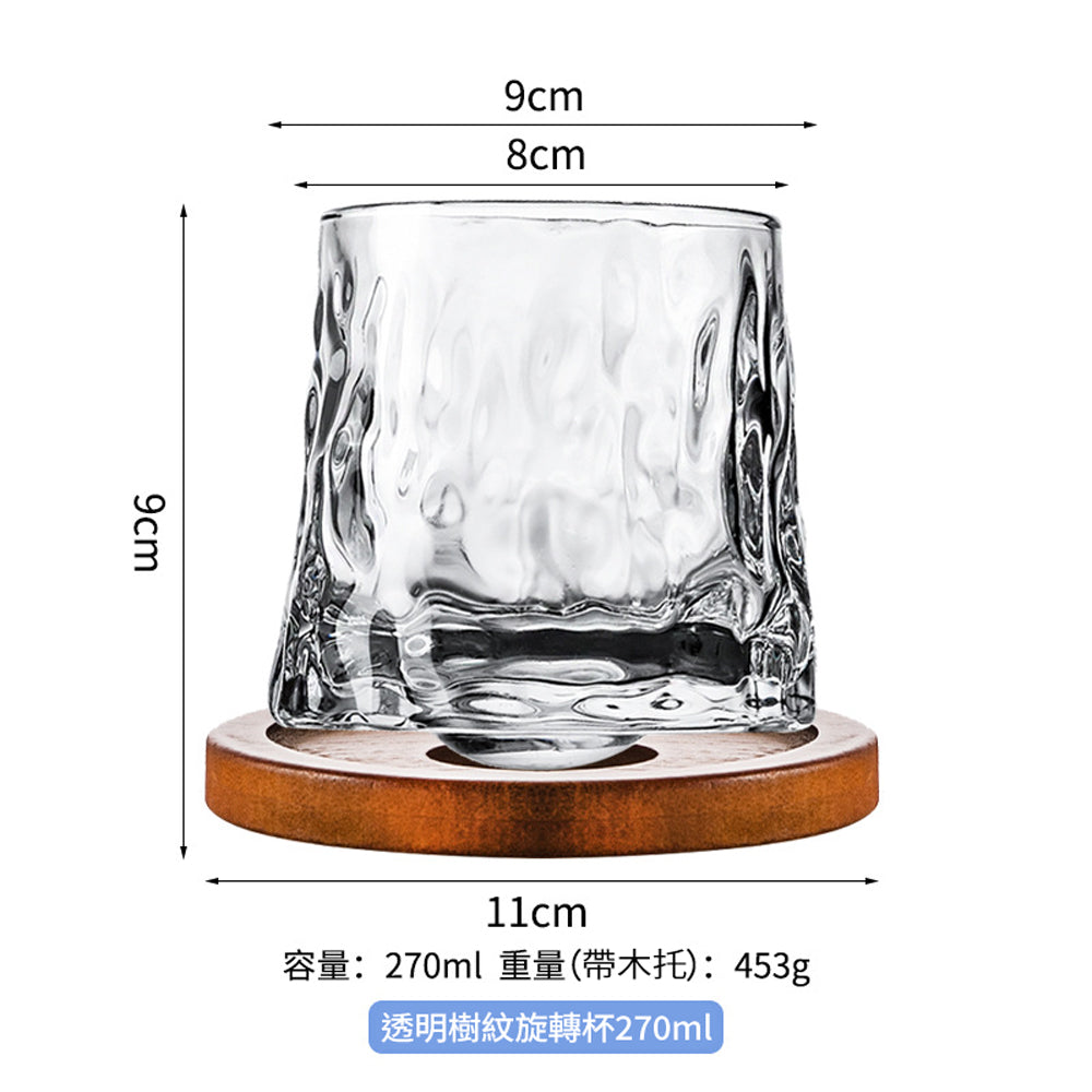 加厚彩色玻璃旋轉威士忌杯 - 展示圖9|BRAVOMART