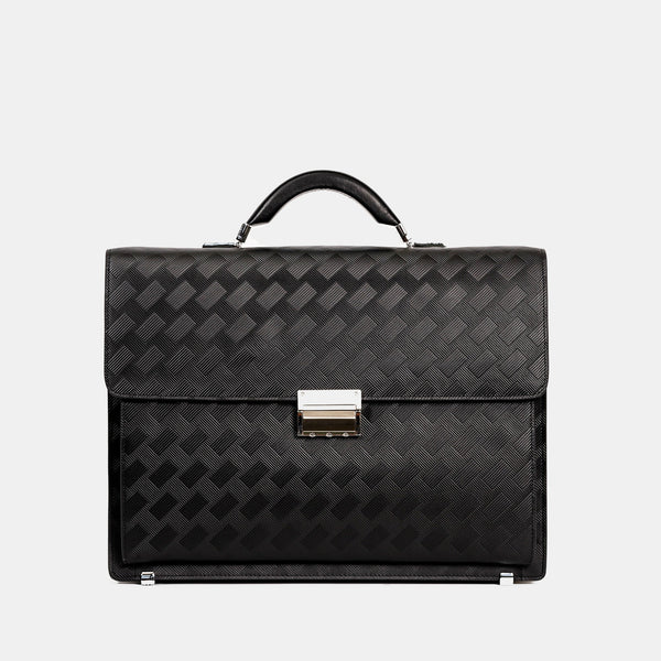 【FREED】編織壓花斜方格手提包 - 正面展示 | FREED 客製化刻字