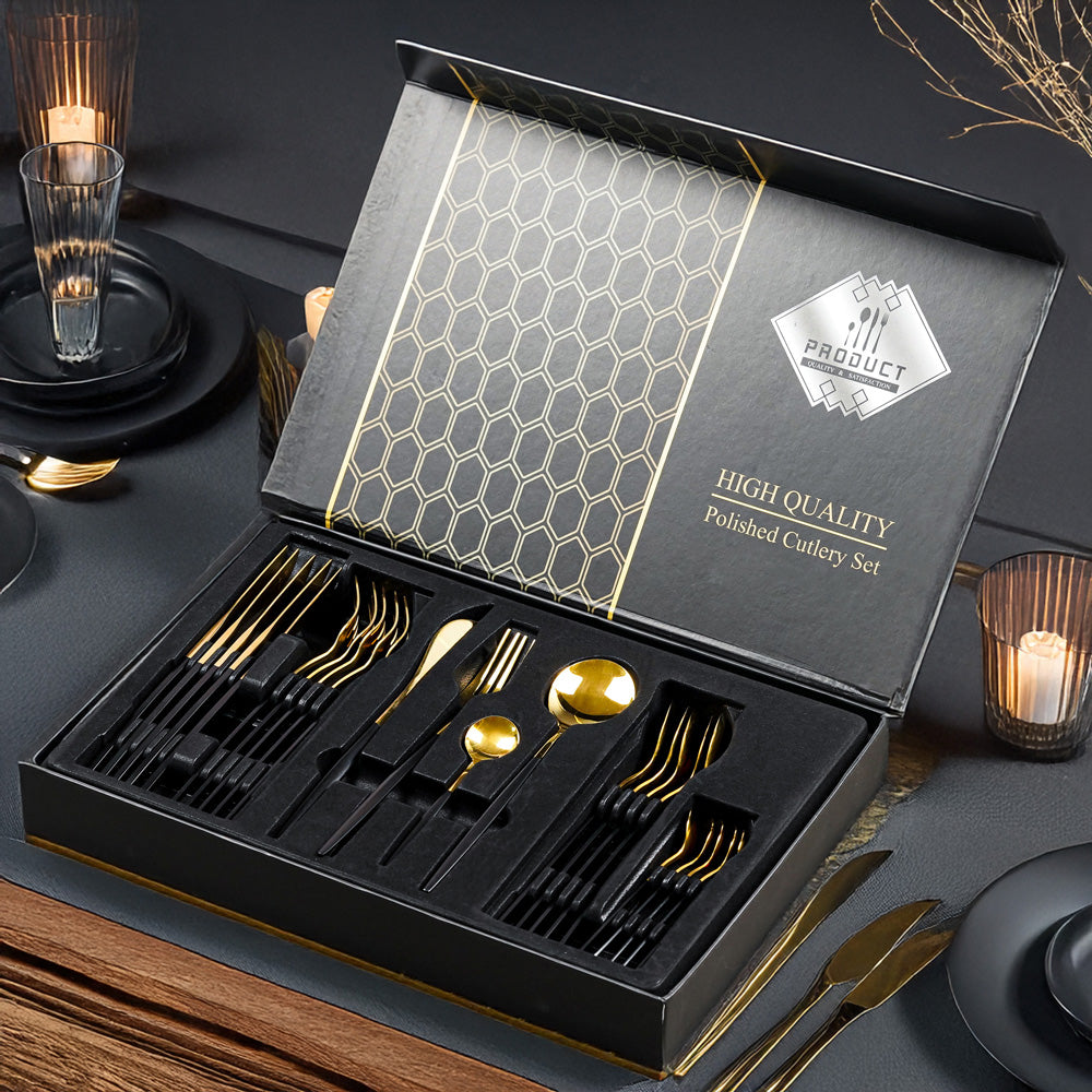 北歐風質感餐具24件組