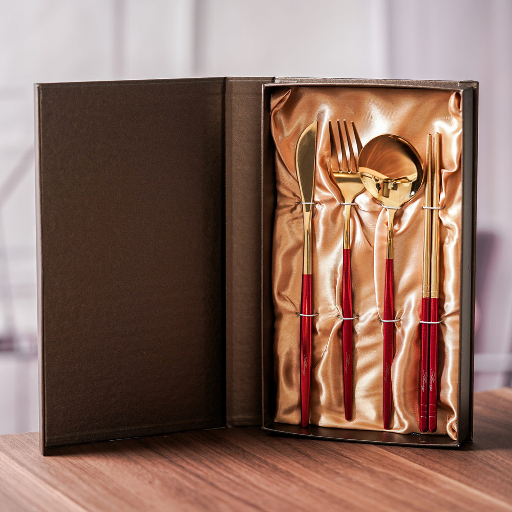 北歐風質感餐具4件組