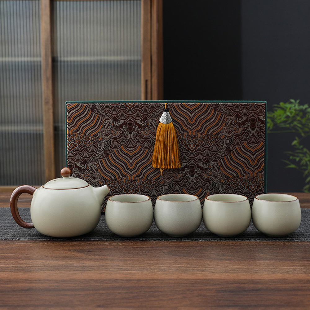 汝窯西施壺茶具套組