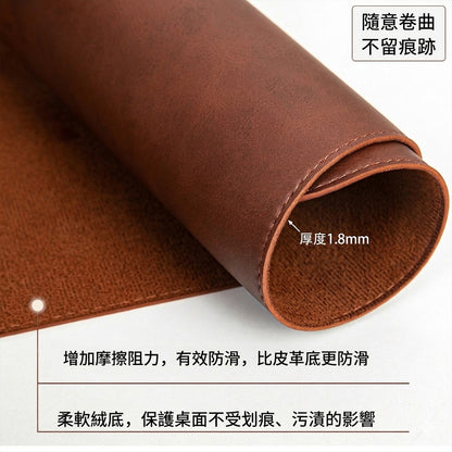 膚感瘋馬皮真皮桌墊【送綁帶】 - 使用情境｜BRAVOMART