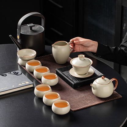 汝窯茶壺茶具11件組禮盒 - 兩色 - 細節圖｜BRAVOMART