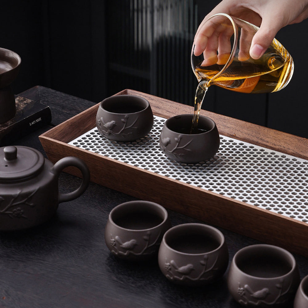 紫金澤福-紫砂茶具茶壺套裝 - 側面圖｜BRAVOMART