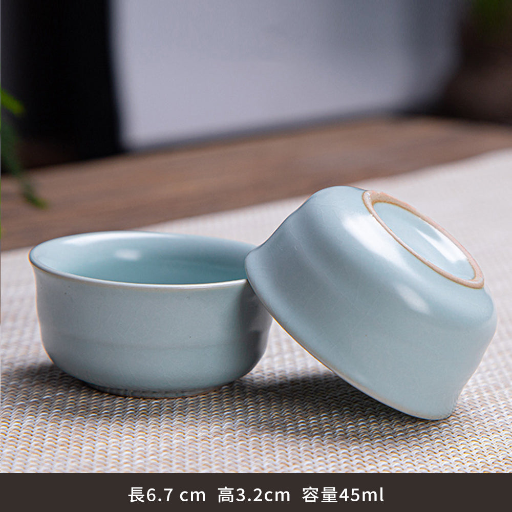 哥窯汝窯茶具套裝禮盒 一壺四杯 - 刻字展示｜BRAVOMART
