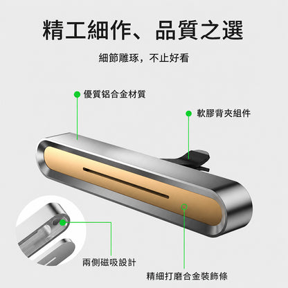 高質感鋁合金車用出風口香薰 - 使用情境｜BRAVOMART
