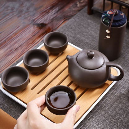 紫砂茶具旅行套組 - 刻字展示｜BRAVOMART