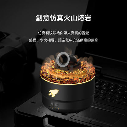 炮臺造型七彩香氛加濕香薰機 加贈香氛精油10ML