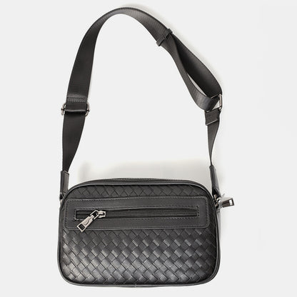 時尚街頭編織方形單肩包 - 包裝圖｜BRAVOMART