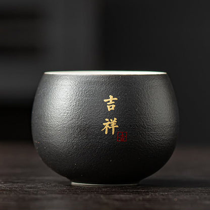 吉祥如意文創黑陶茶杯組 - 配色展示｜BRAVOMART