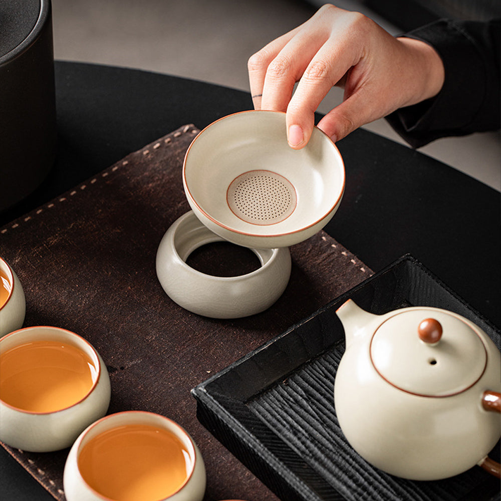 汝窯茶壺茶具11件組禮盒 - 兩色 - 包裝圖｜BRAVOMART