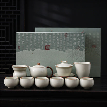 汝窯雅韻西施壺茶席套組