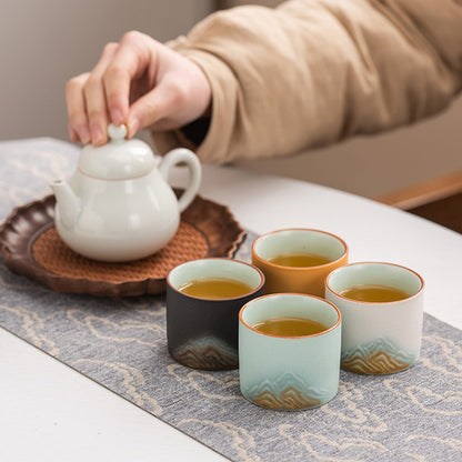 見山茶道六色茶杯套組 - 細節圖｜BRAVOMART