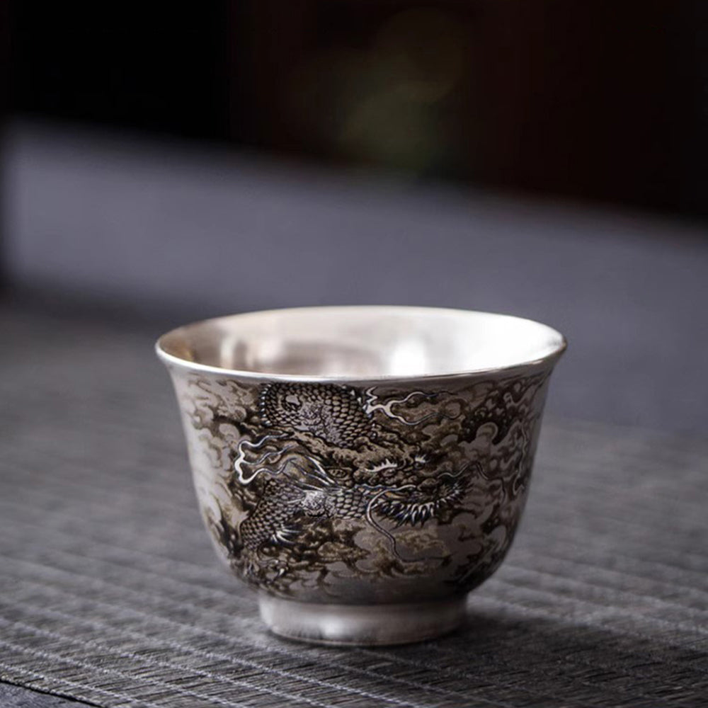 手繪龍吟茶具鎏銀套組 - 配色展示｜BRAVOMART