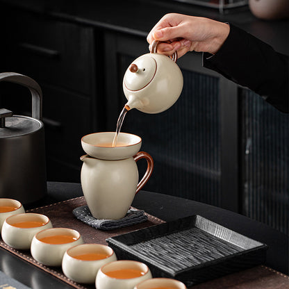 汝窯茶壺茶具11件組禮盒 - 兩色 - 配色展示｜BRAVOMART