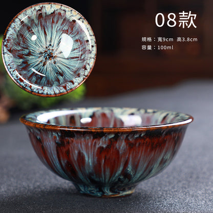 陶瓷窯變建盞杯 天目釉杯 / 4入組禮盒 - 展示圖15｜BRAVOMART