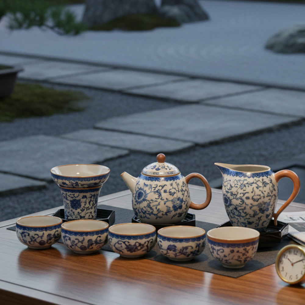 青花黄汝窯茶套裝禮盒組 - 刻字展示｜BRAVOMART
