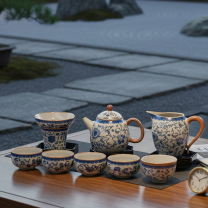青花黄汝窯茶套裝禮盒組 - 刻字展示｜BRAVOMART