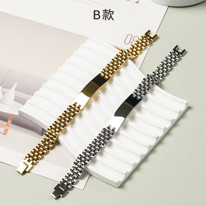 情侶彎牌錶帶練 手鍊 - 展示圖12｜BRAVOMART