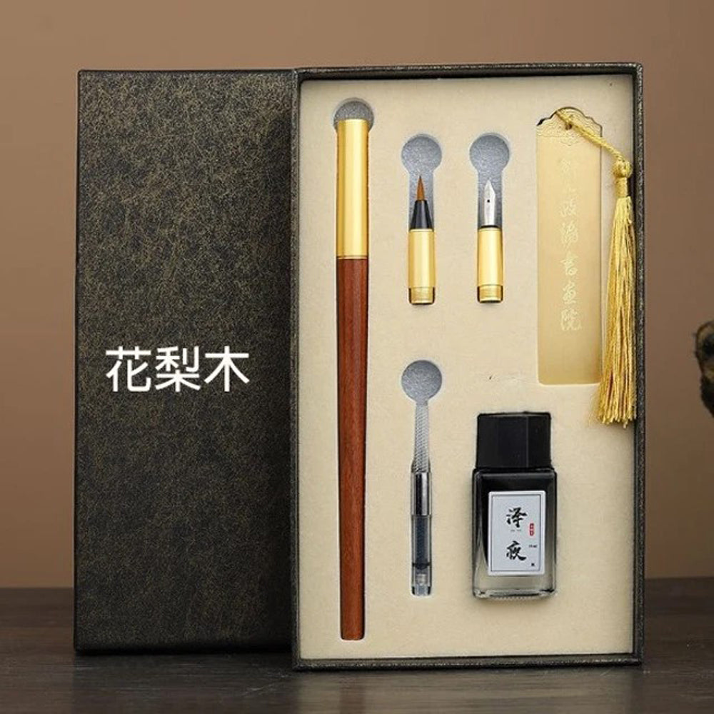 可替換式多筆頭毛筆鋼筆禮盒組 - 使用情境｜BRAVOMART