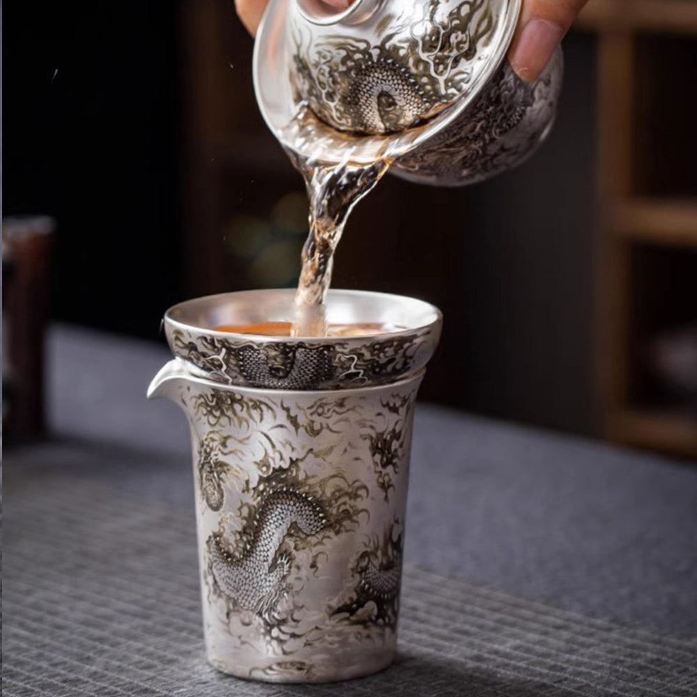 手繪龍吟茶具鎏銀套組 - 展示圖10｜BRAVOMART