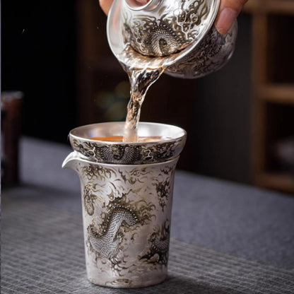 手繪龍吟茶具鎏銀套組 - 展示圖10｜BRAVOMART