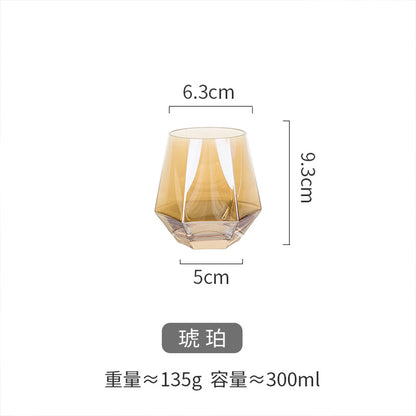 六棱鑽石彩色玻璃杯 - 展示圖9｜BRAVOMART