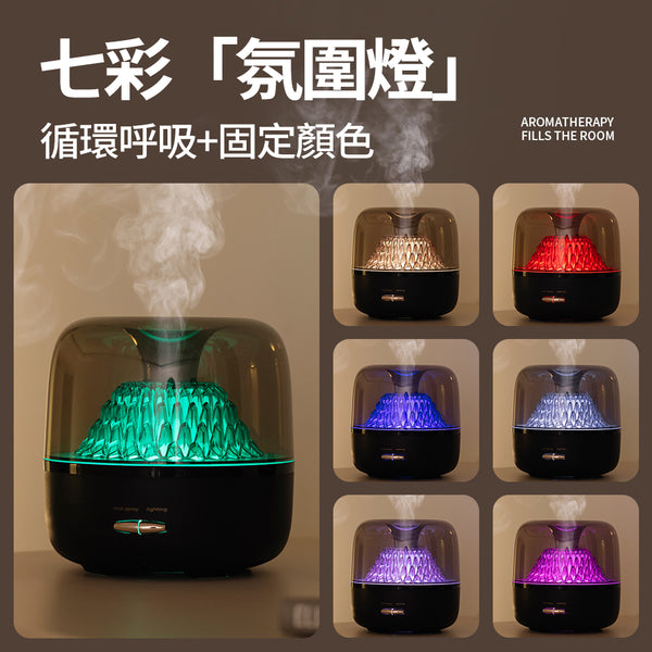 1+1組合 冰山造型精油香薰機 加贈香氛精油10ML - 側面圖｜BRAVOMART