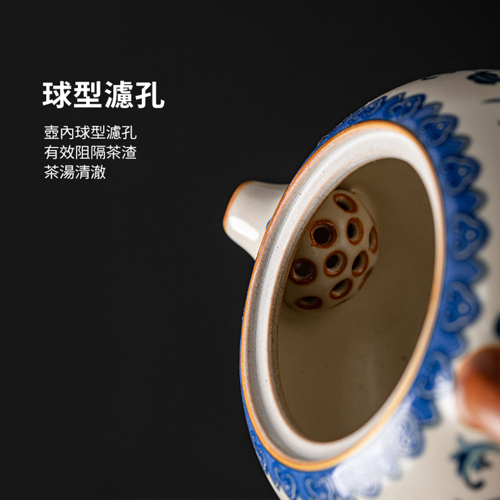 輕奢汝窯青花瓷茶具套裝禮盒 - 使用情境｜BRAVOMART