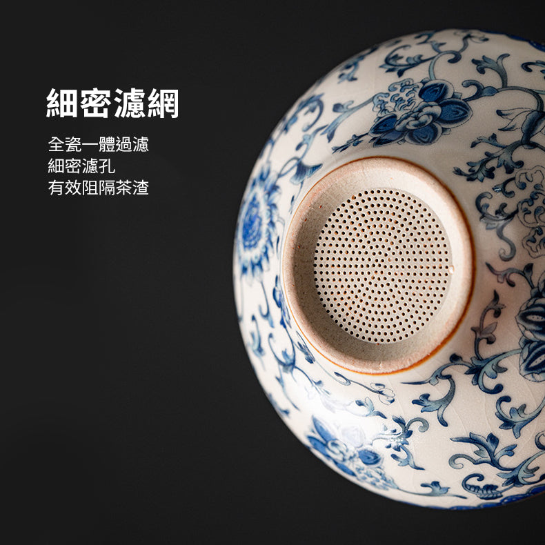 輕奢汝窯青花瓷茶具套裝禮盒 - 包裝圖｜BRAVOMART