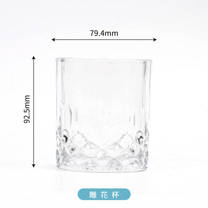 威士忌玻璃四方杯 4入組