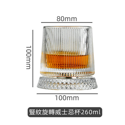 浮雕水晶旋轉威士忌酒杯 - 展示圖16｜BRAVOMART