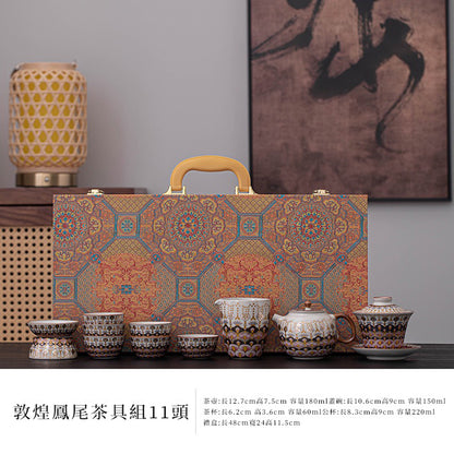 敦煌寶相汝窯茶具禮盒組