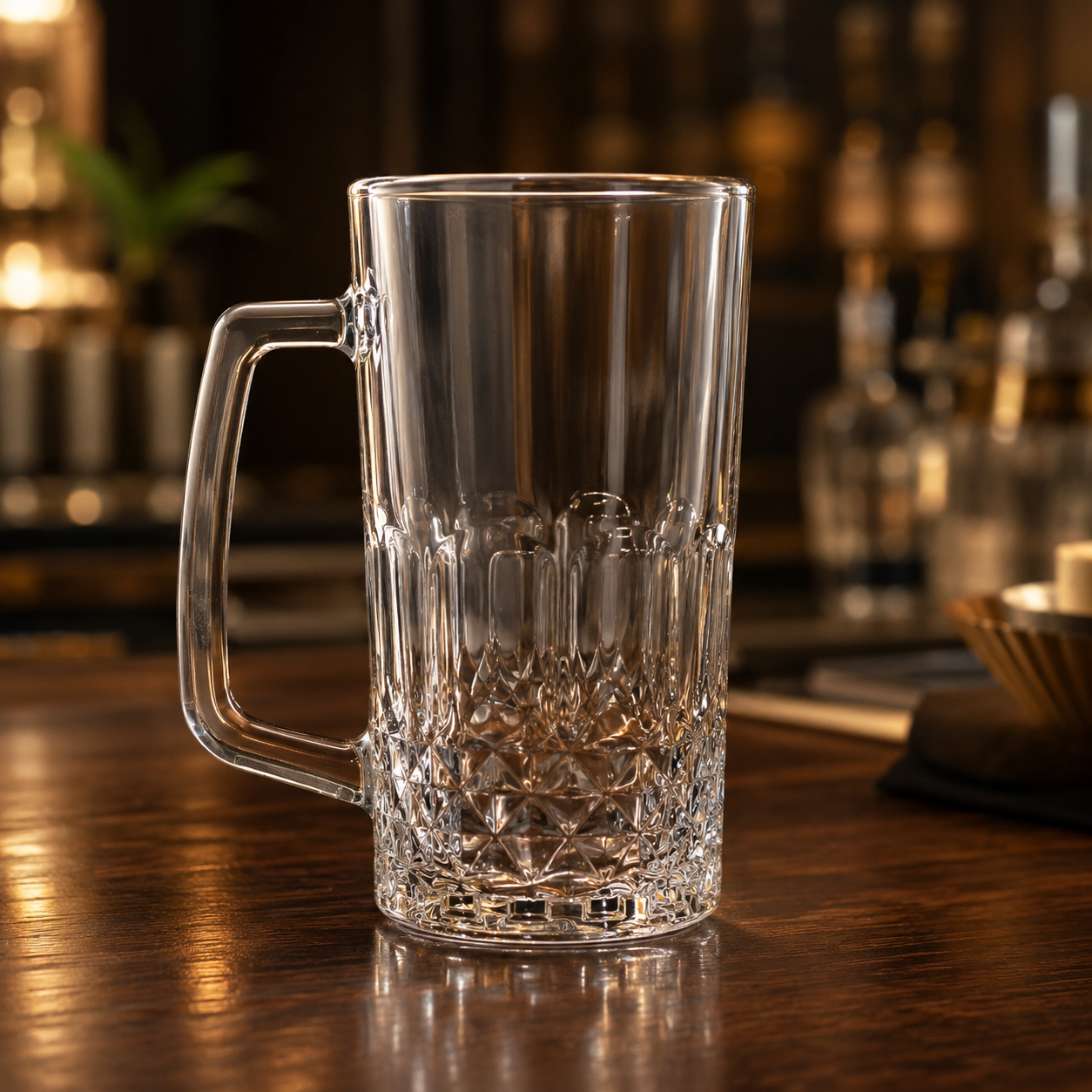 經典切割工藝手把啤酒杯