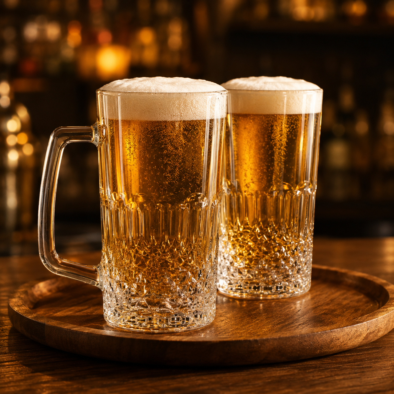 經典切割工藝手把啤酒杯