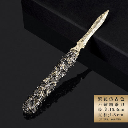 繁花不鏽鋼仿古茶具五件組 - 使用情境｜BRAVOMART