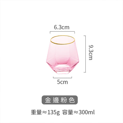 六棱鑽石彩色玻璃杯 - 展示圖14｜BRAVOMART