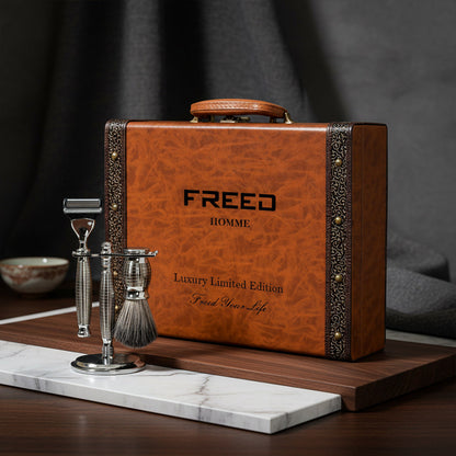 FREED 【兩週年紀念款】 豪華典藏版刮鬍刀禮盒 - 手雷款 商品情境展示