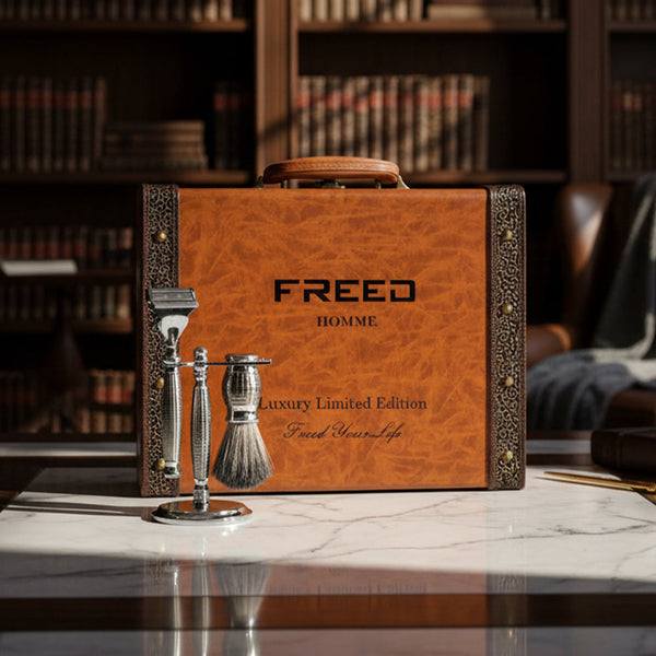 FREED 【兩週年紀念款】 豪華典藏版刮鬍刀禮盒 - 手雷款 細節展示