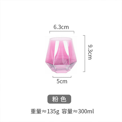 六棱鑽石彩色玻璃杯 - 展示圖11｜BRAVOMART