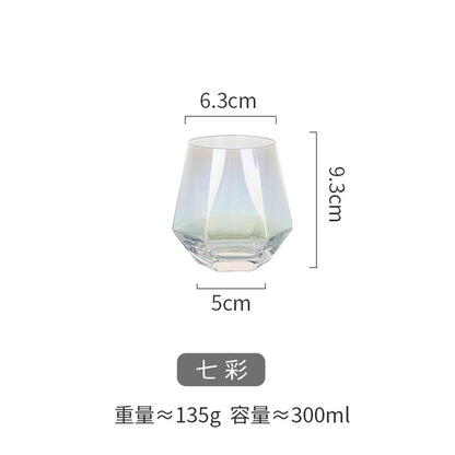 六棱鑽石彩色玻璃杯 - 展示圖10｜BRAVOMART